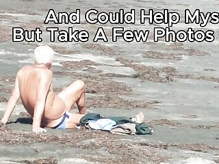 A nice old gentleman I saw at a beach in his underwear and could help myself but take a few photos and video of him