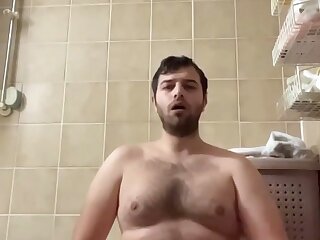 Chunky hairy Muslim being a slut